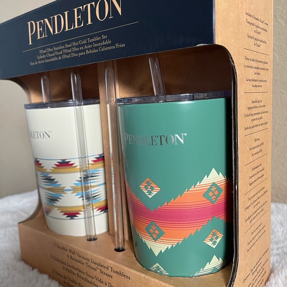 SOLD Pendleton Tumbler Set - Picture 2 of 6
